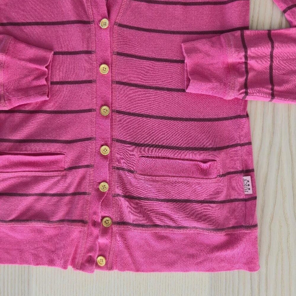 Juicy Couture Pink Striped Cardigan - Picture 4 of 7